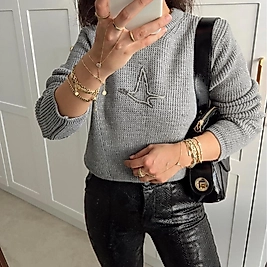 Bymn simli  kazak/gri