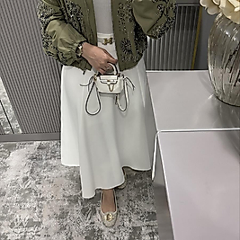 Parçalı etek /ekru