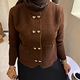 Prenses hırka /kahverengi