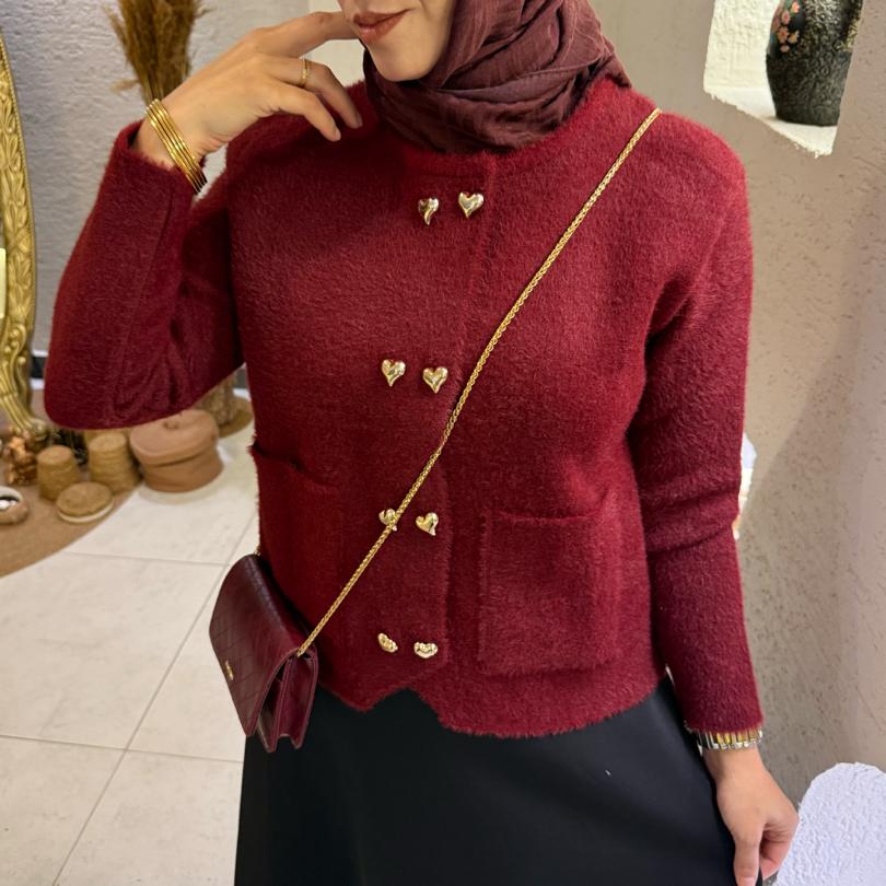 Prenses hırka /bordo