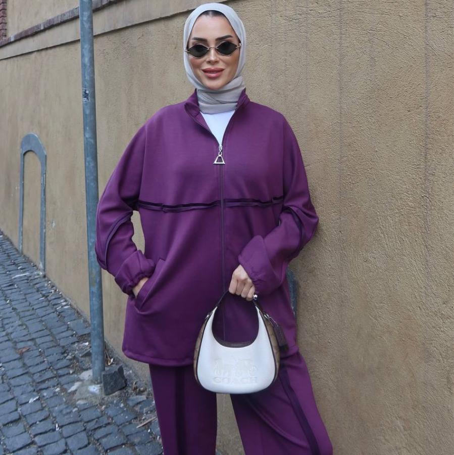 Model Oysho eşofman takımı/mürdüm