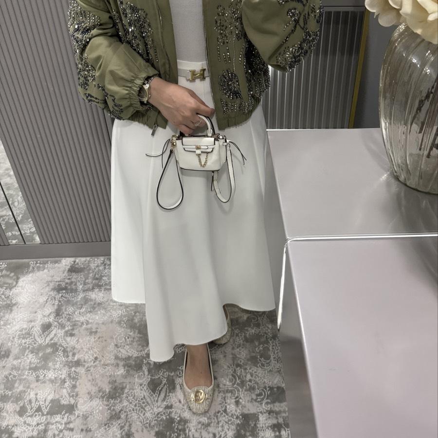 Parçalı etek /ekru