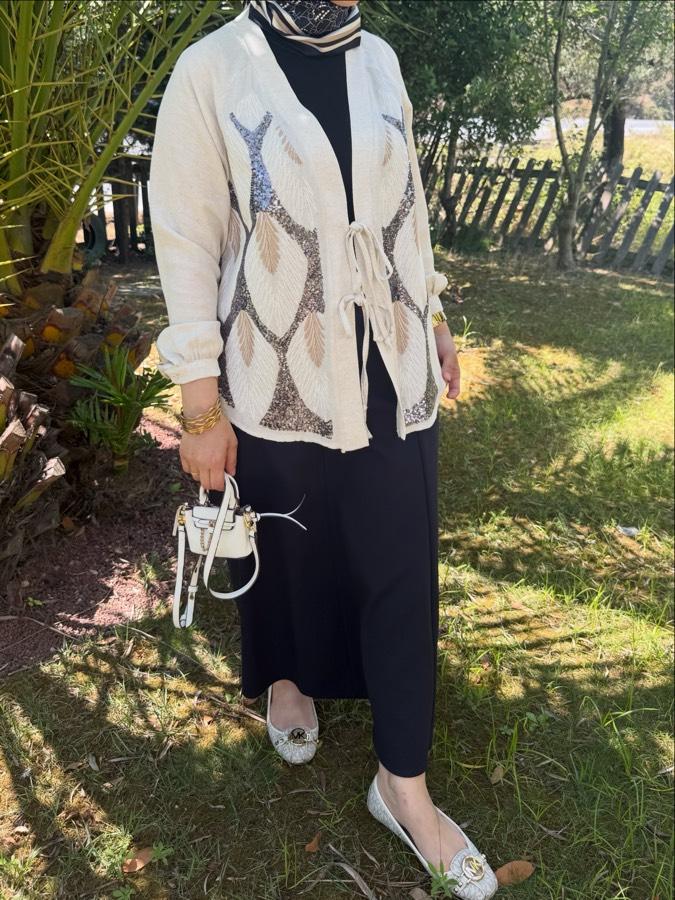 Keten kimono /bej