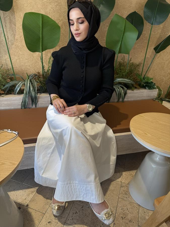 Zra model karpuz kol hırka/siyah